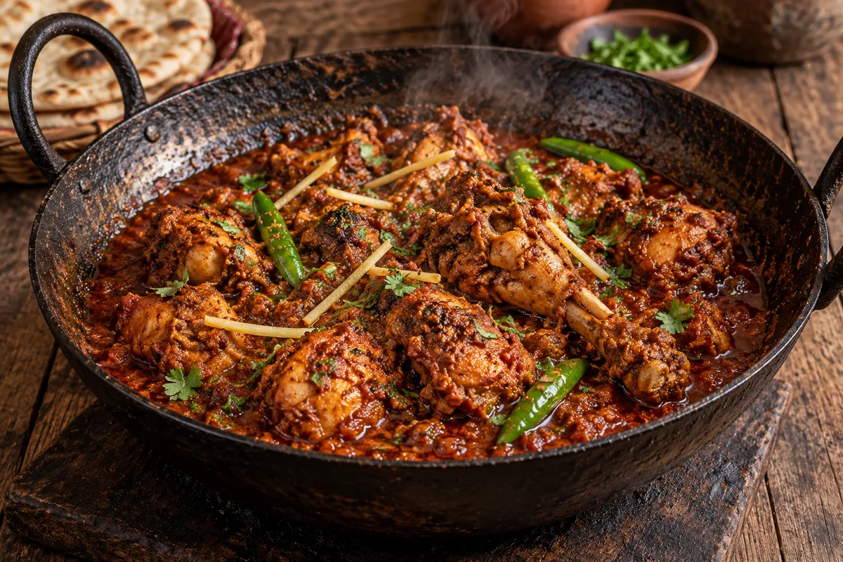 Desi Chicken Karahi at Arabian Grill Restaurant